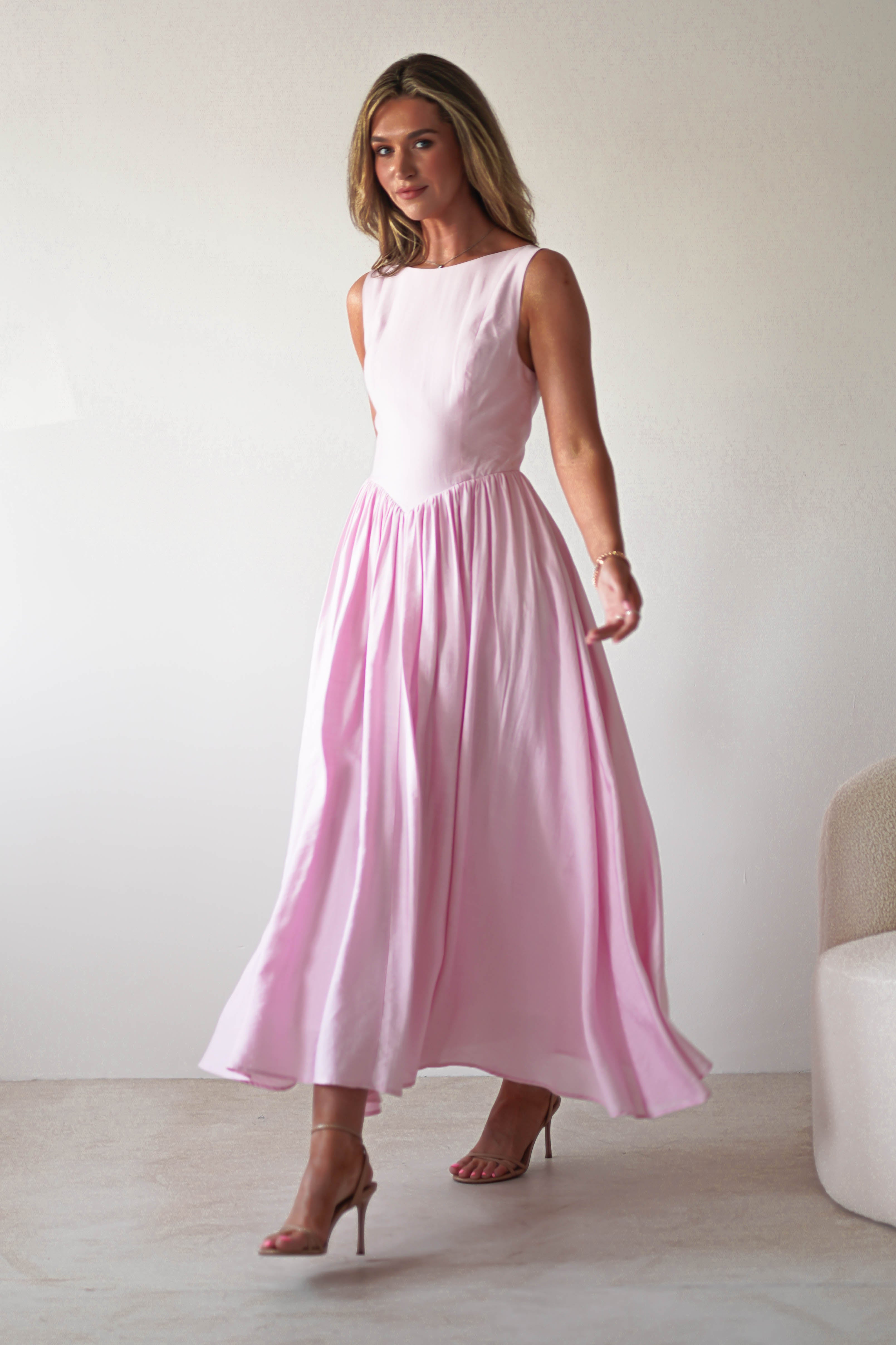 Vestido Monroe Rosa