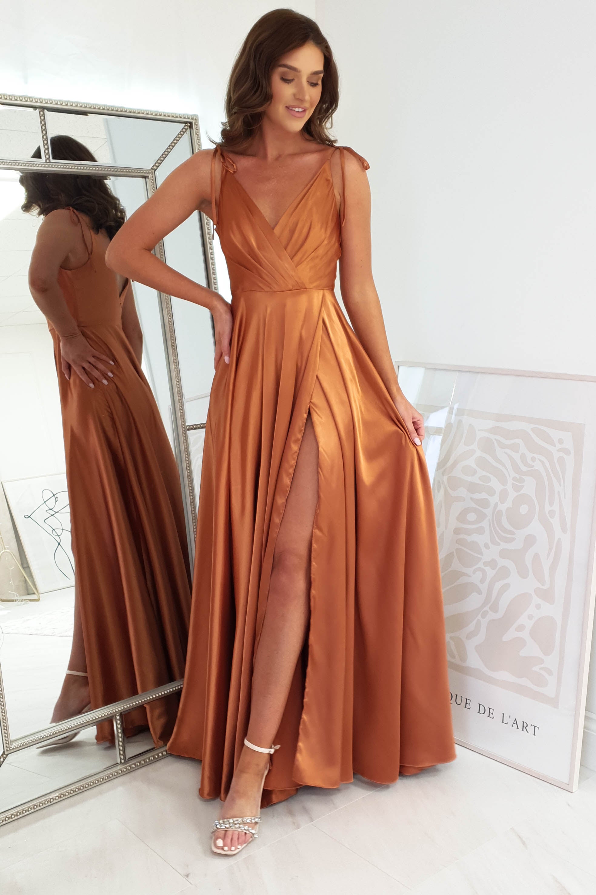 Vestido Rio Laranja Pôr do Sol