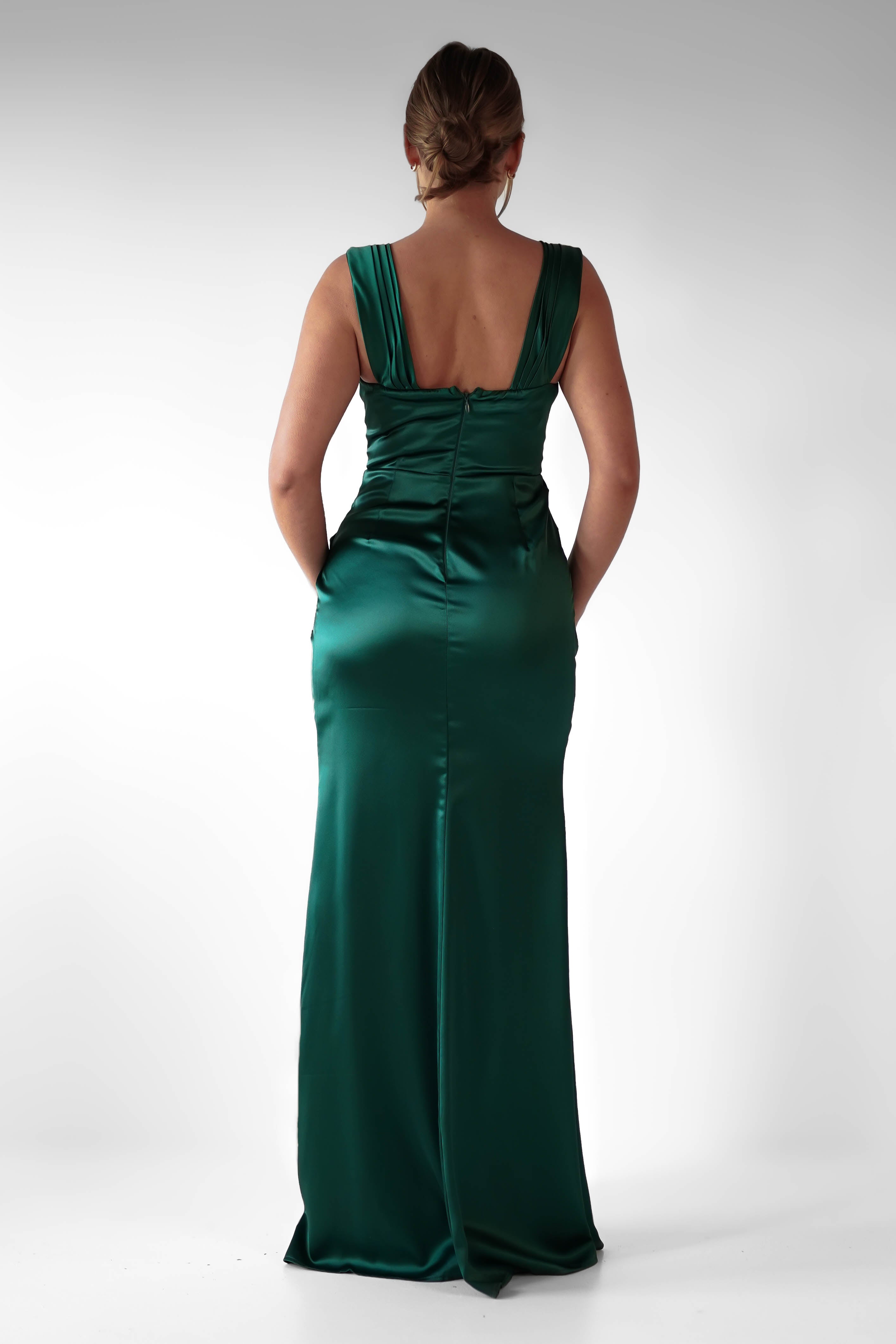 Vestido Monica Verde Esmeralda