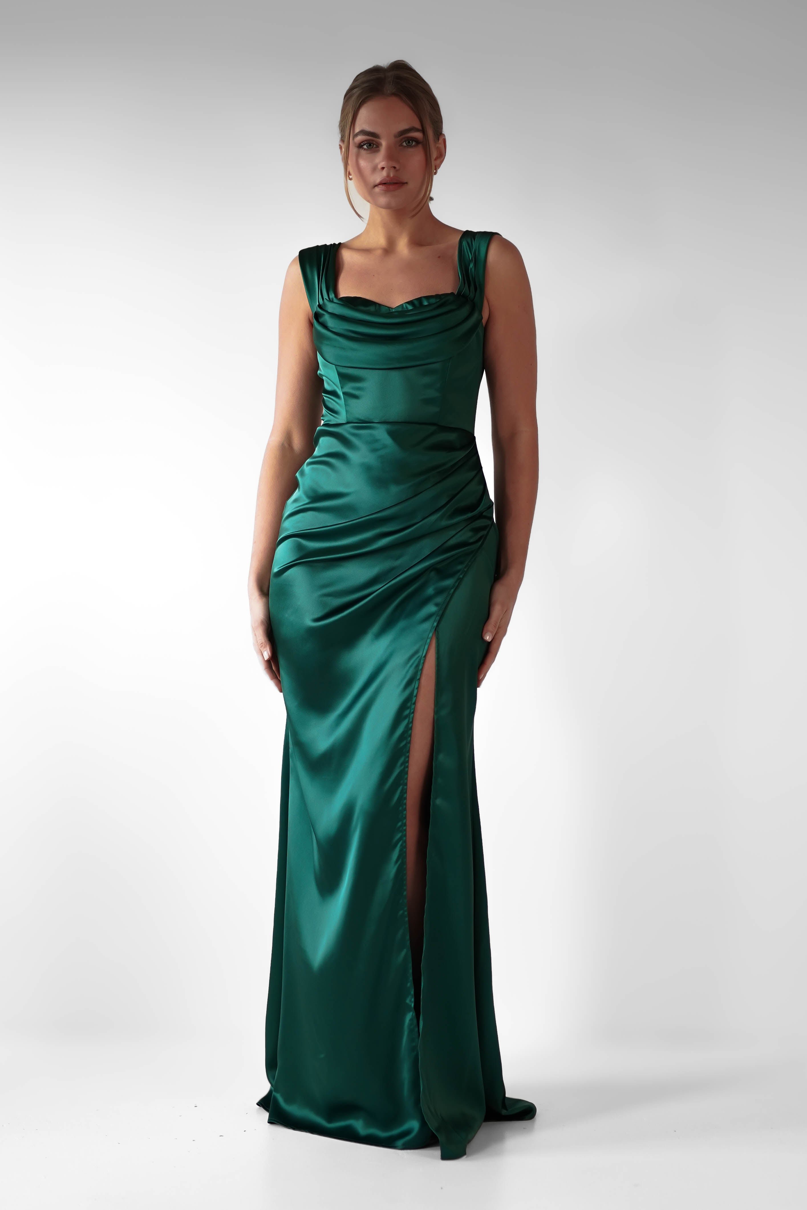 Vestido Monica Verde Esmeralda