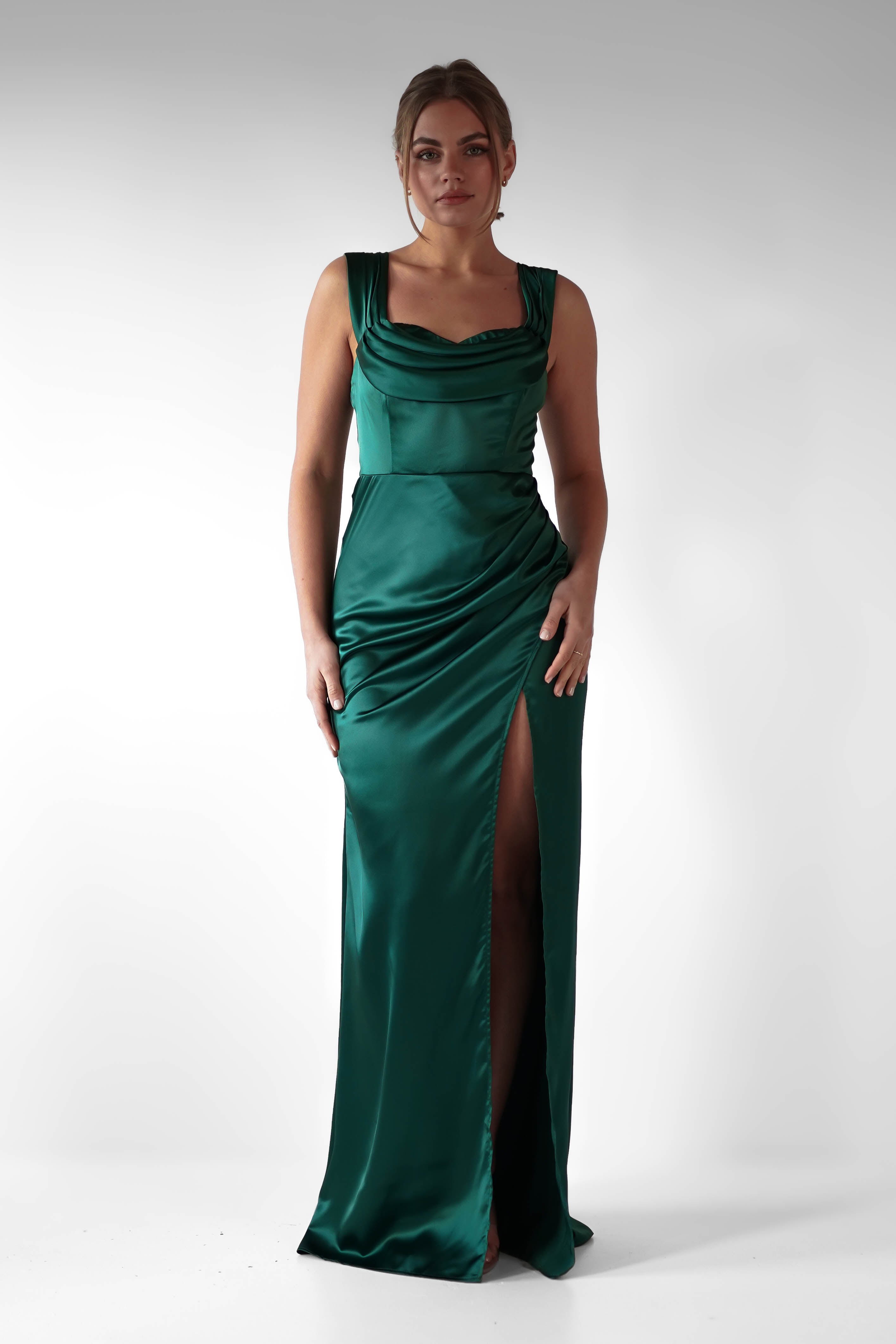 Vestido Monica Verde Esmeralda