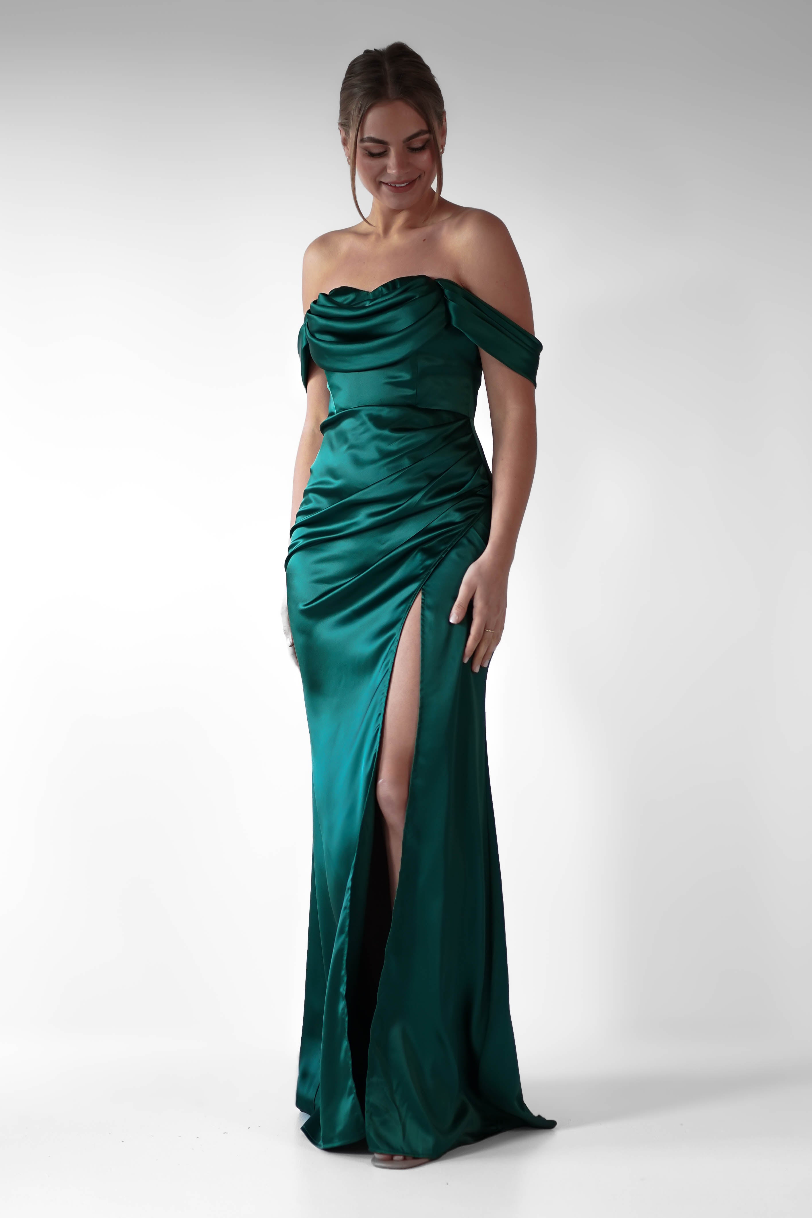 Vestido Monica Verde Esmeralda