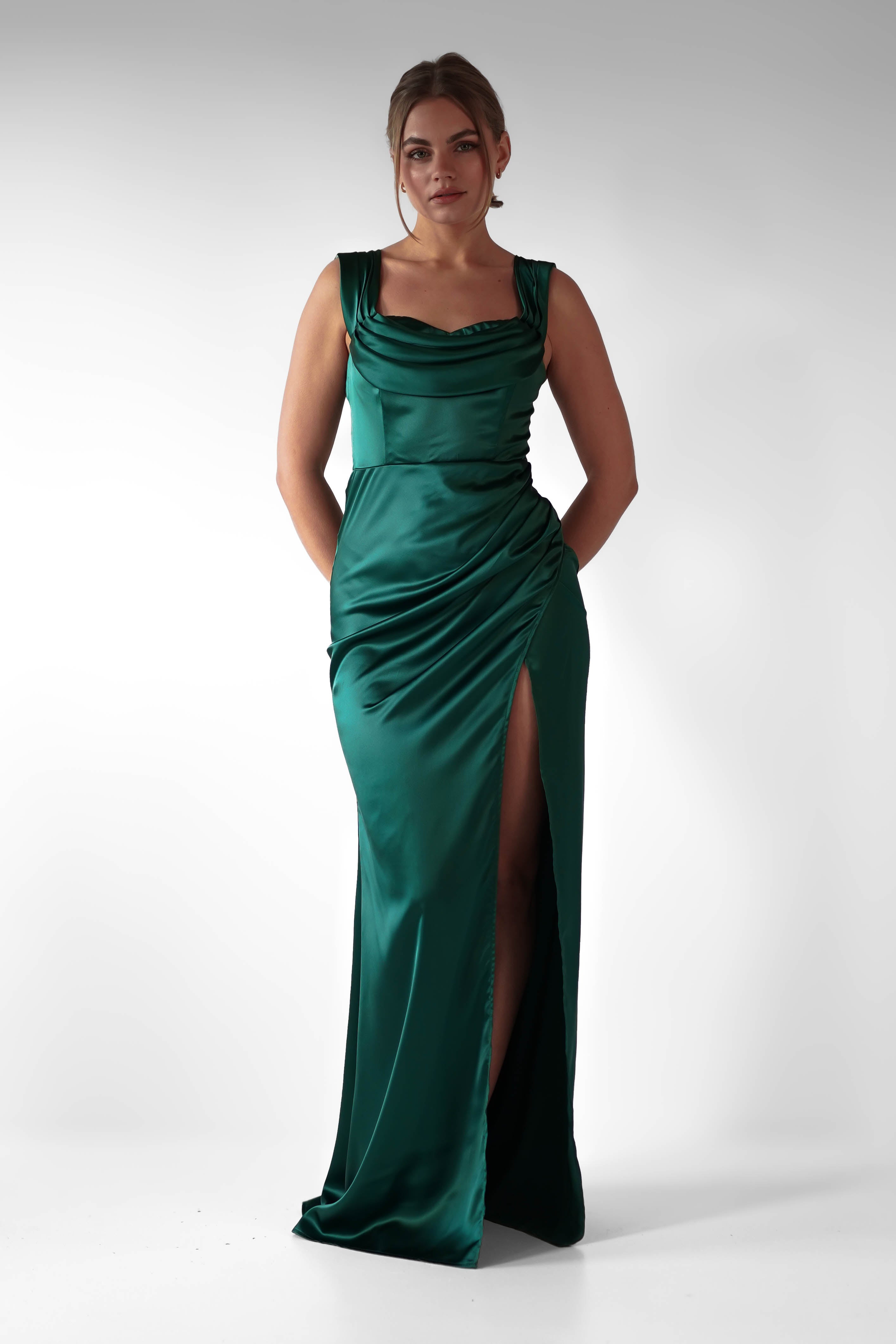 Vestido Monica Verde Esmeralda