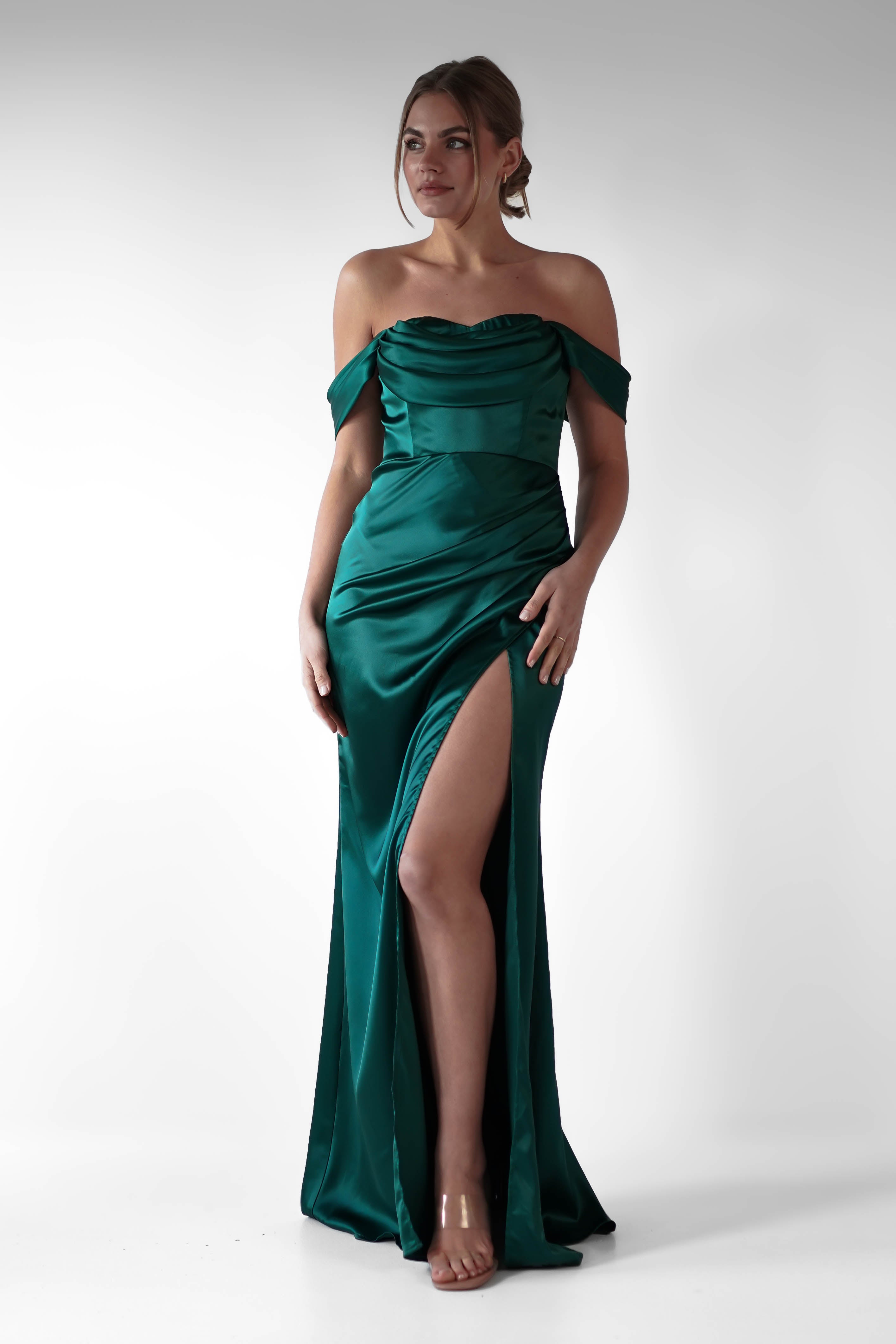 Vestido Monica Verde Esmeralda