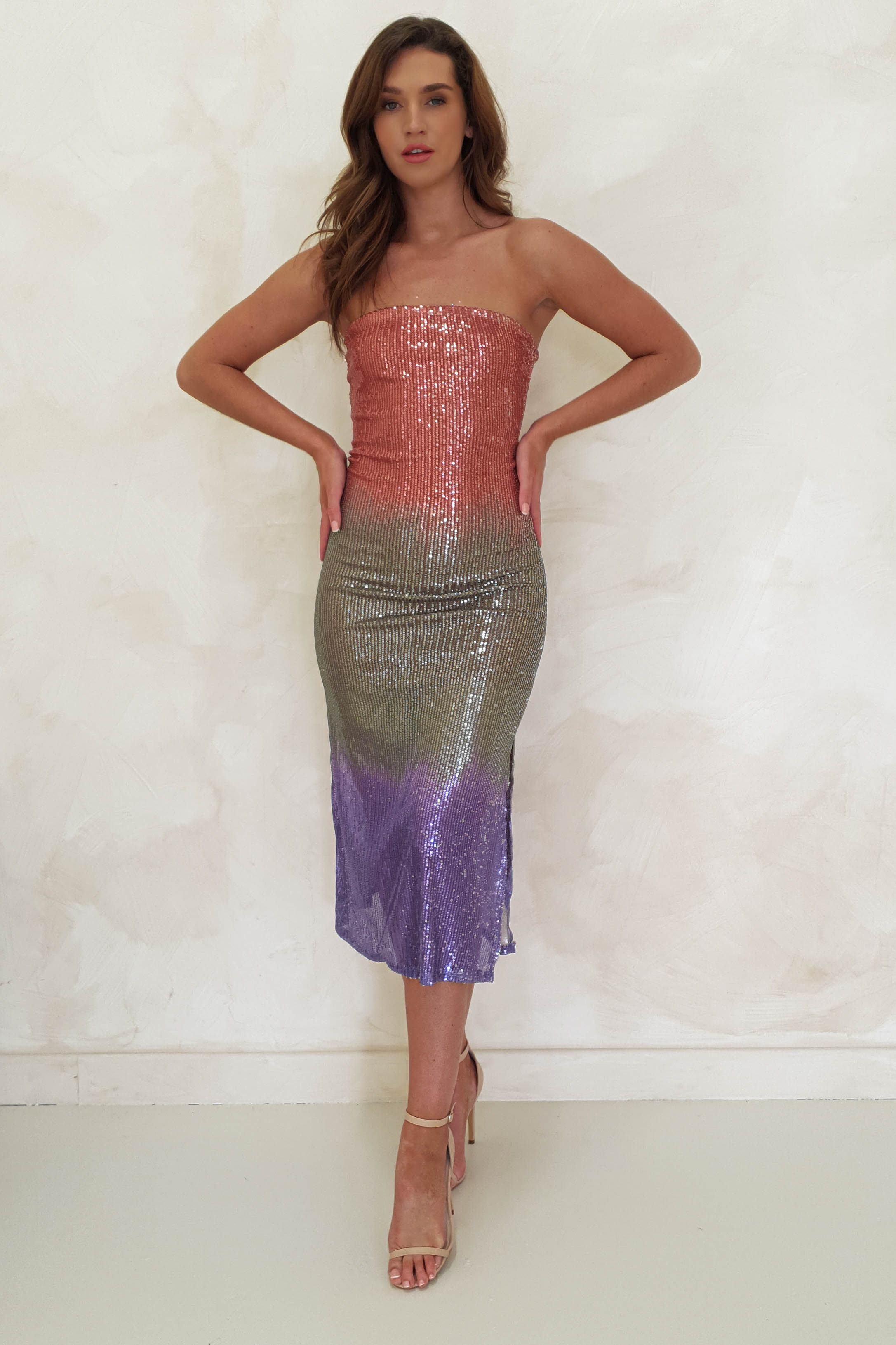 Vestido Neva Rosa em Degradê