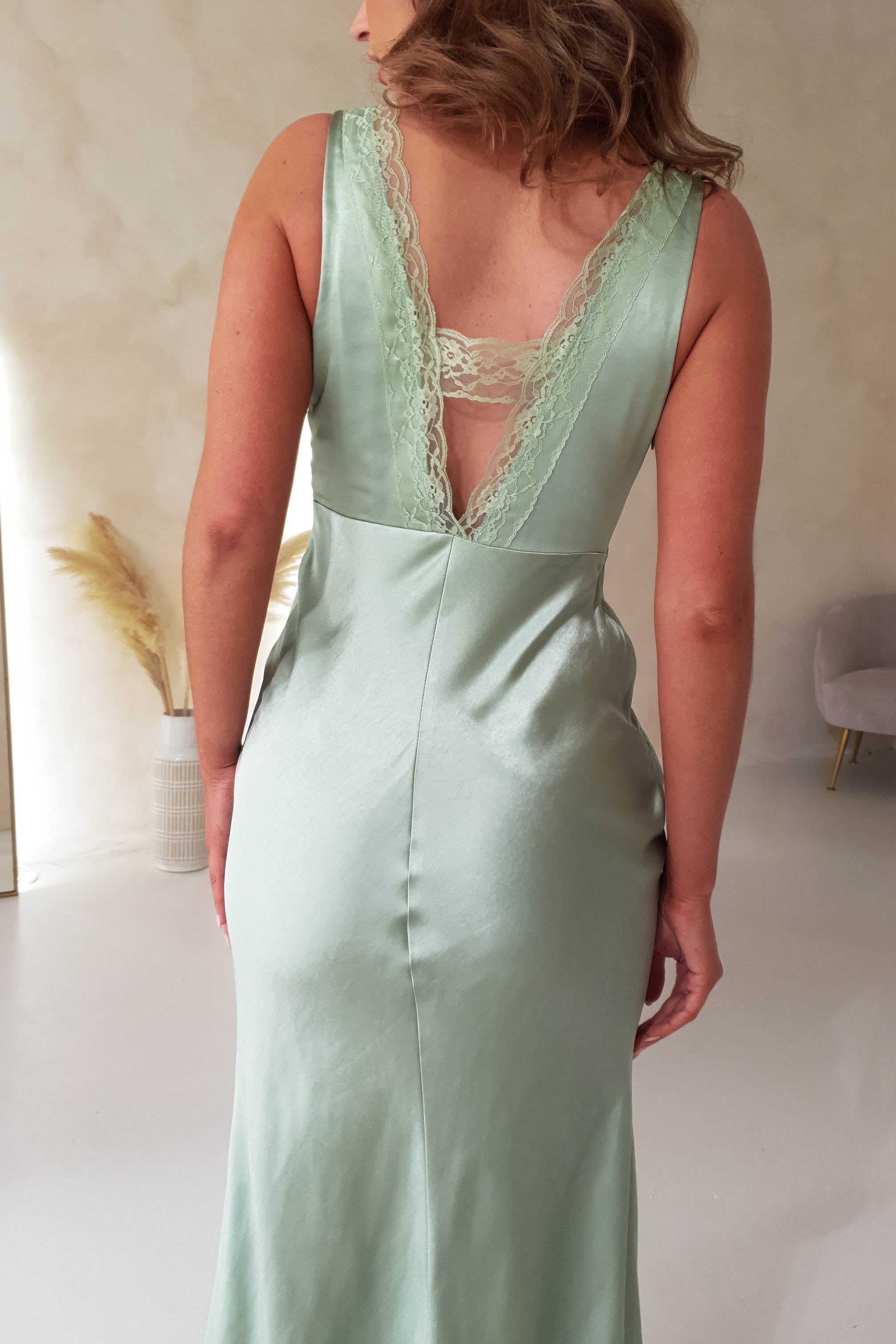 Vestido Rhylee Verde Claro